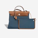 Hermès Herbag 31 Toile Retourné Bleu Tempete Front | Sell your designer bag