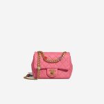 Chanel Timeless Mini Square Pearl Samba Lamb Pink Front | Sell your designer bag