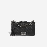 Chanel Boy Medium Caviar Black Front | Sell your designer bag