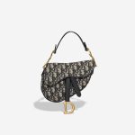 Dior Saddle Mini Oblique Jacquard Blue Front | Sell your designer bag
