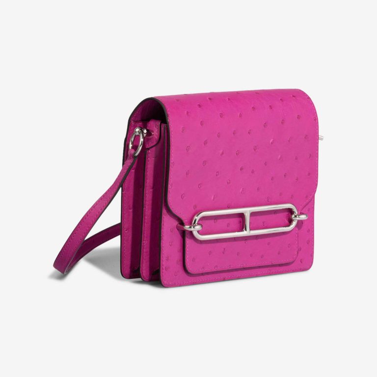 Hermès Roulis 18 Ostrich Rose Pourpre | Sell your designer bag