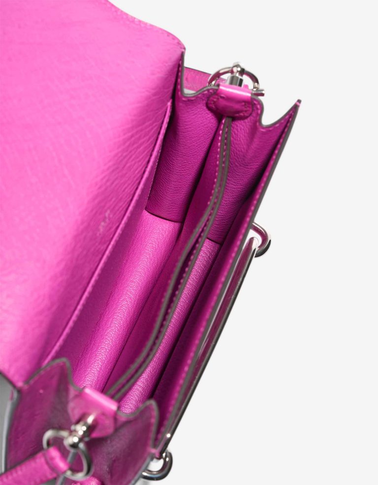 Hermès Roulis 18 Ostrich Rose Pourpre Inside | Sell your designer bag