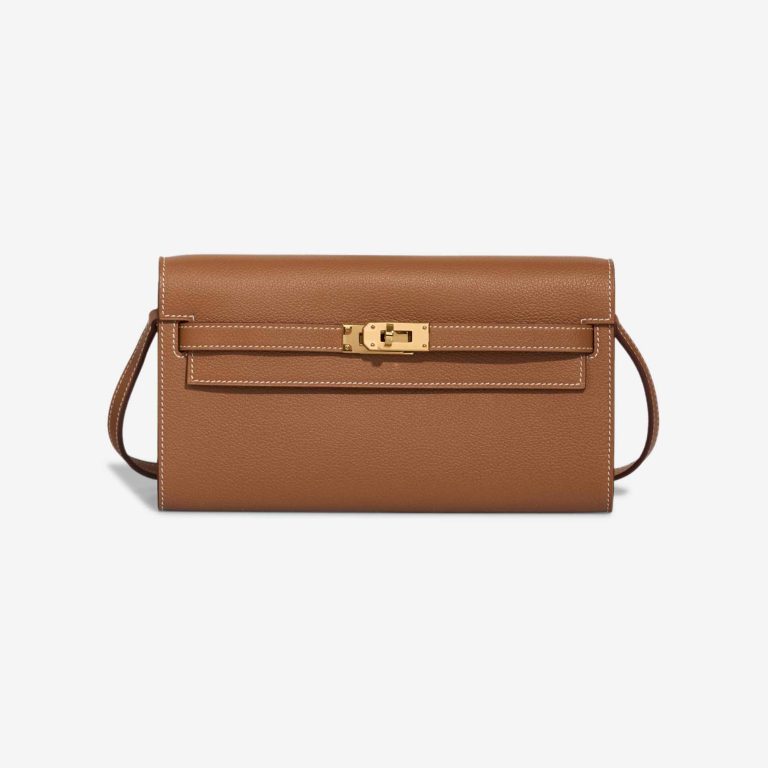 Hermès Kelly To Go Evercolor Gold Front | Sell your designer bag