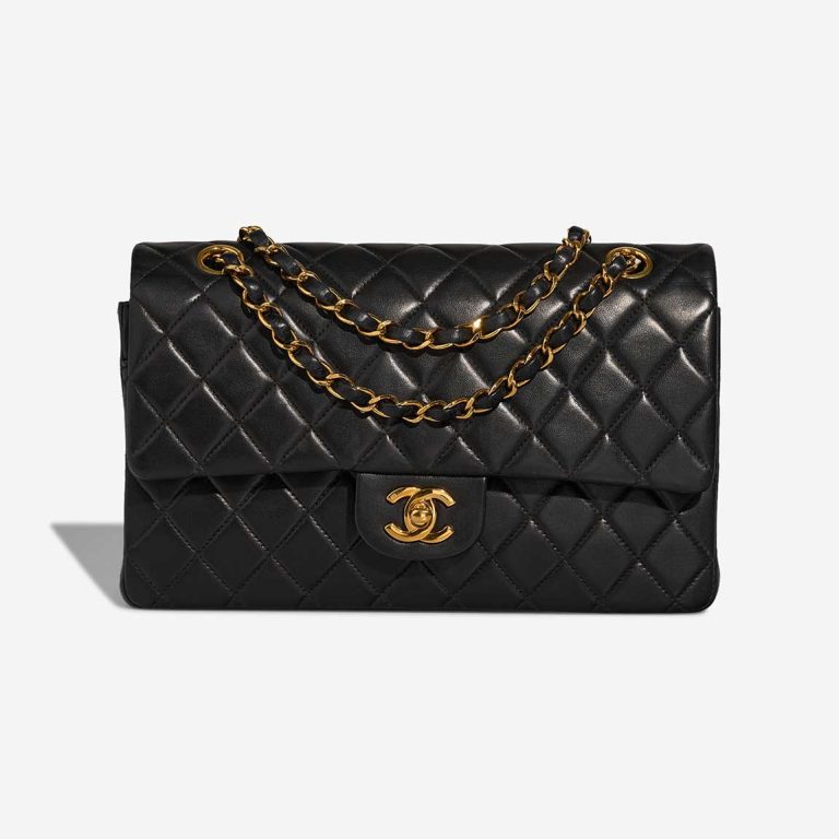 Chanel Timeless Medium Lamb Black Front | Sell your designer bag