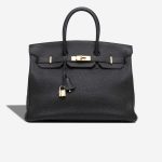 Hermès Birkin 35 Vache Fjord Black Front | Sell your designer bag