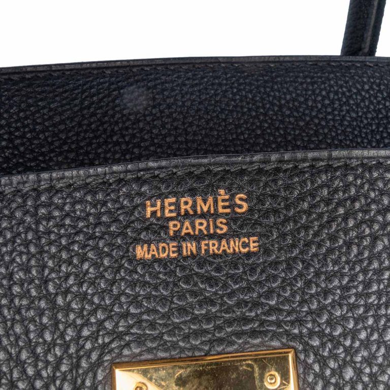 Hermès Birkin 35 Vache Fjord Black Logo | Sell your designer bag