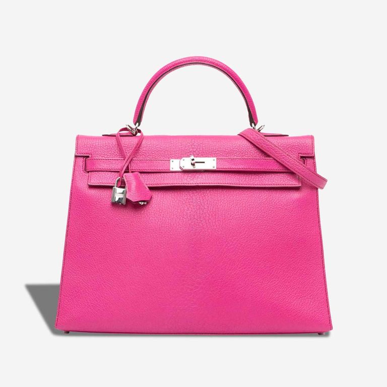 Hermès Kelly 32 Chèvre Mysore Fuchsia Front | Sell your designer bag