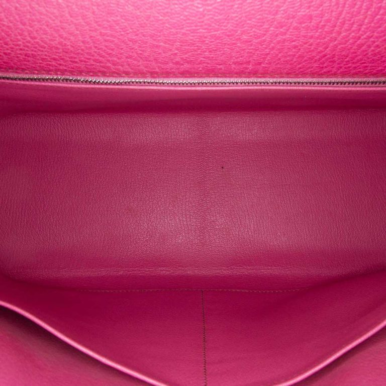 Hermès Kelly 32 Chèvre Mysore Fuchsia Inside | Sell your designer bag