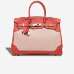 Hermès Birkin Ghillies 35 Swift / Toile Sanguine Front | Sell your designer bag