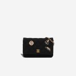 Chanel Wallet On Chain Paris-Hamburg Wool Black Front | Sell your designer bag