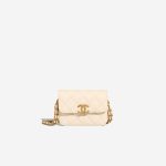 Chanel Wallet On Chain Caviar White Front | Sell your designer bag