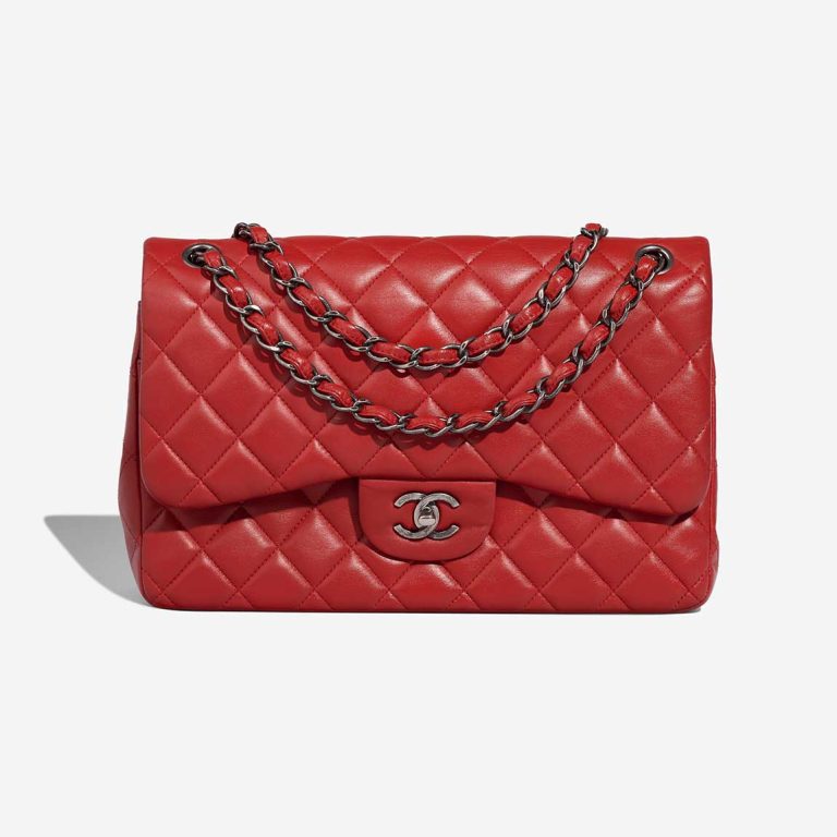 Chanel Timeless Jumbo Lamb Red Front | Vendez votre sac de créateur