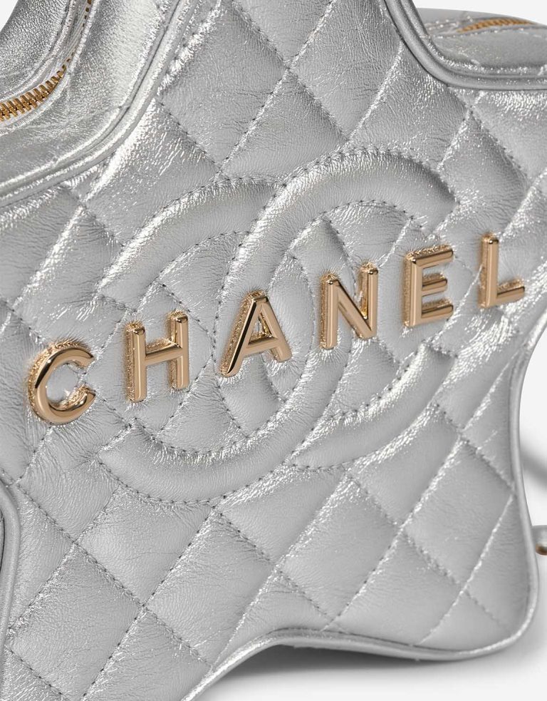 Chanel Timeless Star Calf Silver Closing System | Sell your designer bag