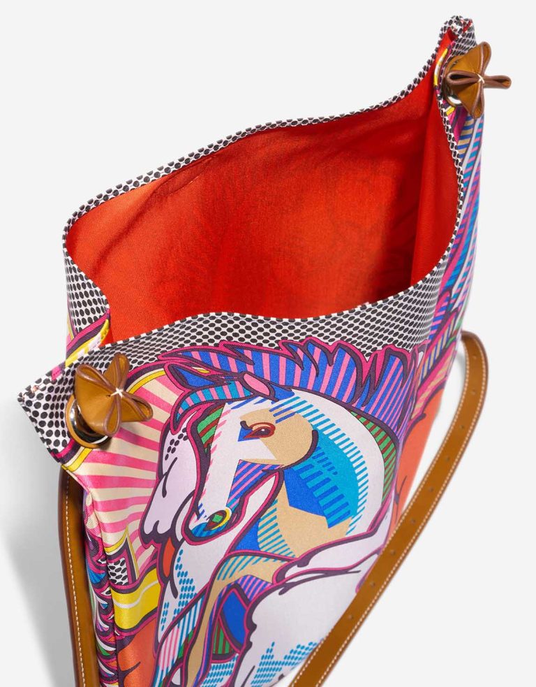 Hermès Silky City 33 Silk / Barenia Fauve / Multicolour Inside | Sell your designer bag