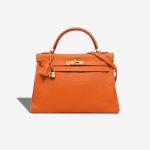 Hermès Kelly 32 Togo Orange H Front | Sell your designer bag