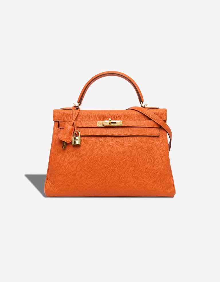 Hermès Kelly 32 Togo Orange H Front | Sell your designer bag