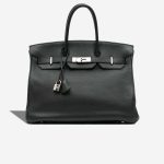 Hermès Birkin 35 Clémence Black Front | Sell your designer bag
