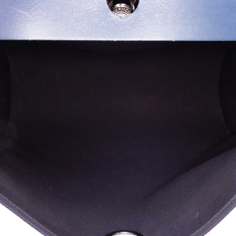 Hermès Herbag 39 Toile / Vache Hunter Blue Marine / Bleu Indigo Inside | Sell your designer bag