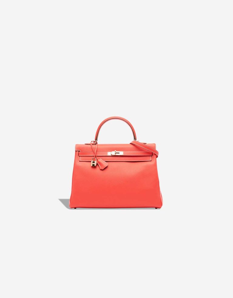Hermès Kelly 35 Candy Collection Epsom Rose Jaipur / Gold Front | Sell your designer bag