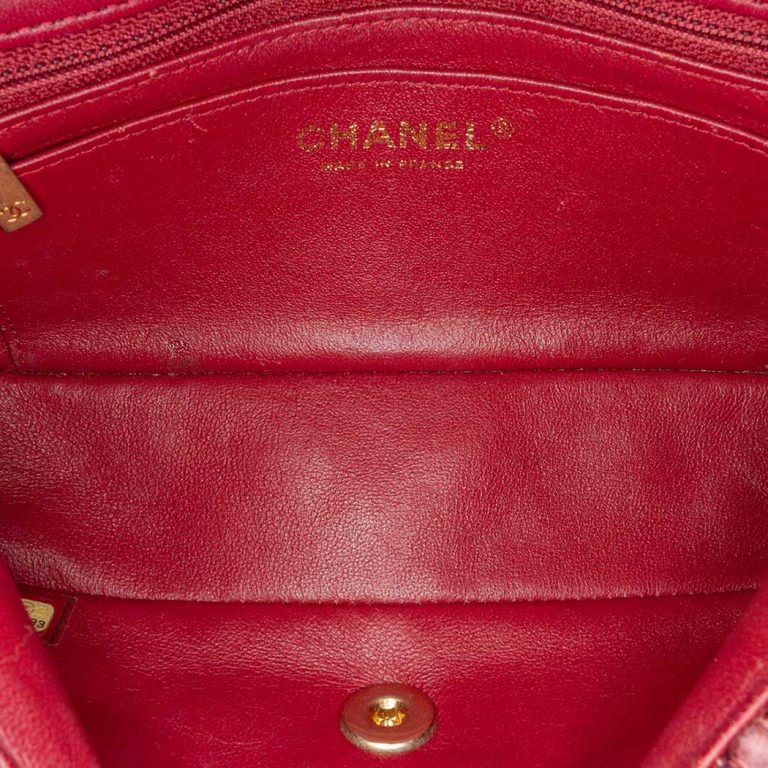 Chanel Timeless  Mini Rectangular Tweed Red / Rose / Black Inside | Sell your designer bag