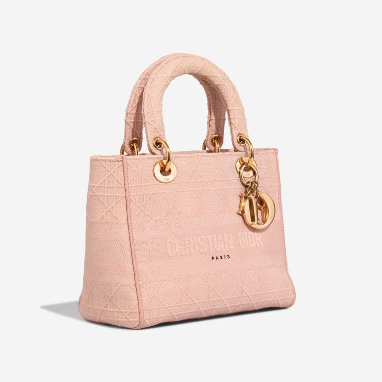 Dior Lady D-Lite Medium Canvas Pink | Sell your designer bag