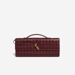 Bottega Veneta Andiamo Clutch Lamb Burgundy Front | Sell your designer bag