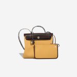 Hermès Herbag 31 Toile / Vache Hunter Ébène / Paille Front | Sell your designer bag