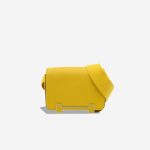Hermès Geta Chèvre Mysore Jaune Citron Front | Sell your designer bag