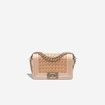 Chanel Boy Small Caviar Metallic Champagne Front | Sell your designer bag