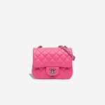 Chanel Timeless Mini Square Lamb Pink Front | Sell your designer bag