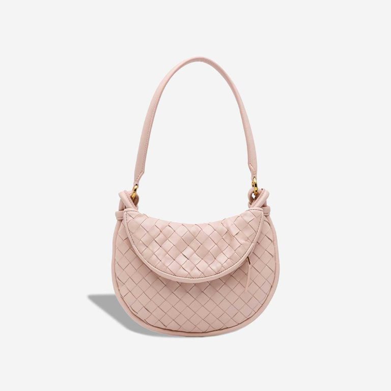 Bottega Veneta Gemelli Hobo Small Lamb Light Pink Front | Sell your designer bag