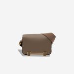 Hermès Geta Chèvre Mysore Étoupe Front | Sell your designer bag