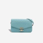 Chanel Timeless Medium Caviar Turquoise / Multicolour Front | Sell your designer bag
