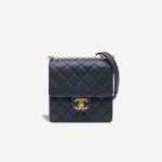 Chanel Timeless Mini Square Pearl / Lamb Dark Blue Front | Sell your designer bag
