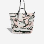 Chanel Shopping Tote La Pausa Bay Large Canvas Black / White / Pink Front | Sell your designer bag
