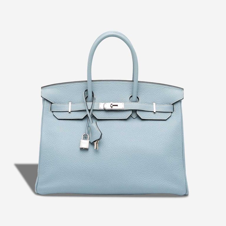 Hermès Birkin 35 Togo Bleu Lin Front | Sell your designer bag