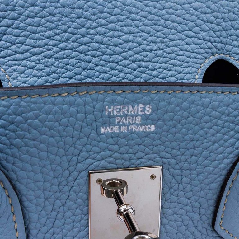 Hermès Birkin 35 Togo Bleu Lin Front | Sell your designer bag