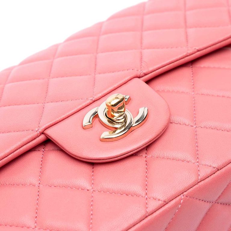 Chanel Timeless Medium Lamb Pink Front | Sell your designer bag