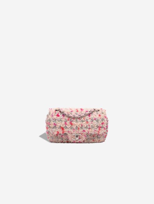 Chanel Timeless Mini Rectangular Tweed Rose / Pink / Silver Front | Sell your designer bag