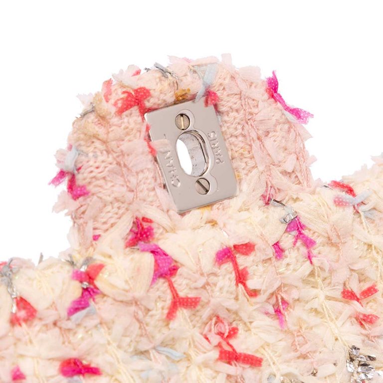 Chanel Timeless Mini Rectangular Tweed Rose / Pink / Silver Closing System | Sell your designer bag