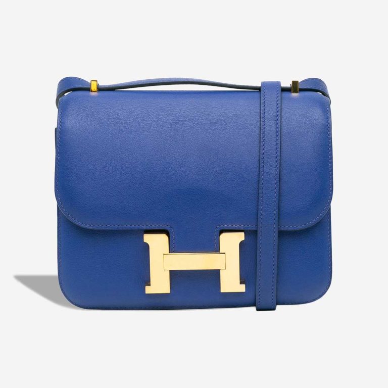 Hermès Constance 18 Swift Bleu Électrique Front | Sell your designer bag