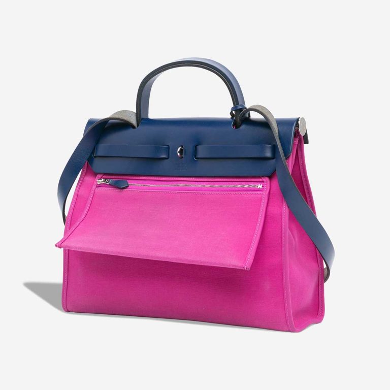Hermès Herbag 31 Toile / Vache Hunter Magnolia / Bleu Saphir | Sell your designer bag