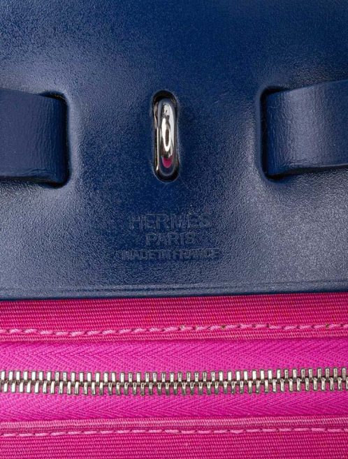 Hermès Herbag 31 Toile / Vache Hunter Magnolia / Bleu Saphir Logo | Sell your designer bag