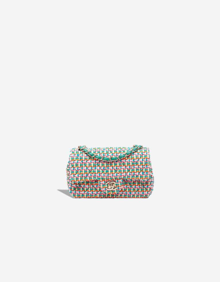 Chanel Timeless Mini Rectangular Tweed Multicolour Front | Sell your designer bag