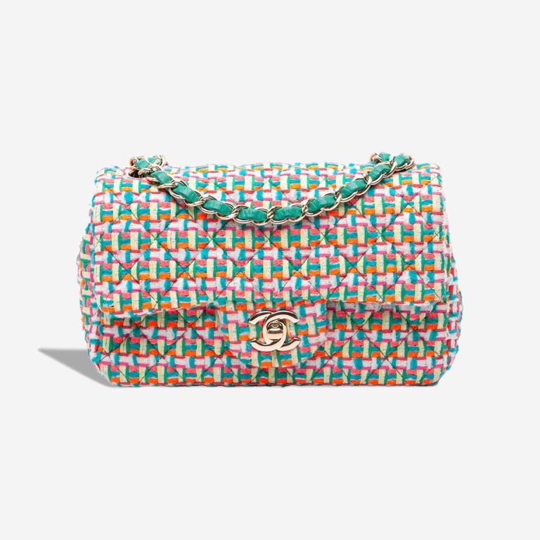 Chanel Timeless Mini Rectangular Tweed Multicolour Front | Sell your designer bag