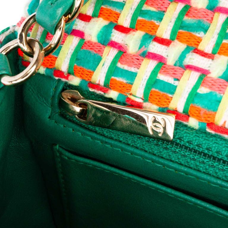 Chanel Timeless Mini Rectangular Tweed Multicolour Signs of wear | Sell your designer bag