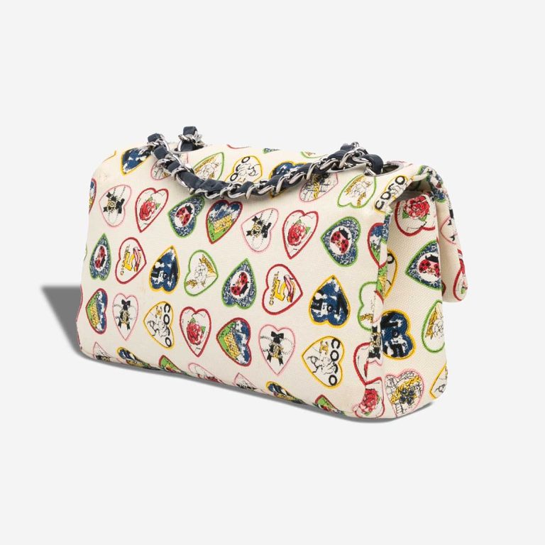 Chanel Small Canvas Valentine Heart White / Multicolour | Sell your designer bag