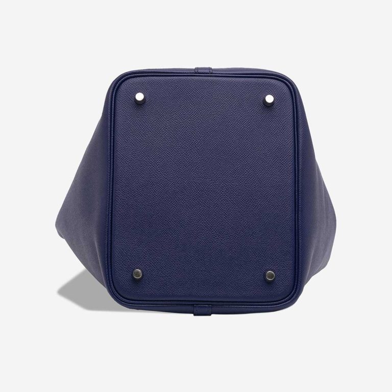 Hermès Picotin Tressage 22 Epsom Bleu Royal / Black / Rouge Duchesse | Sell your designer bag