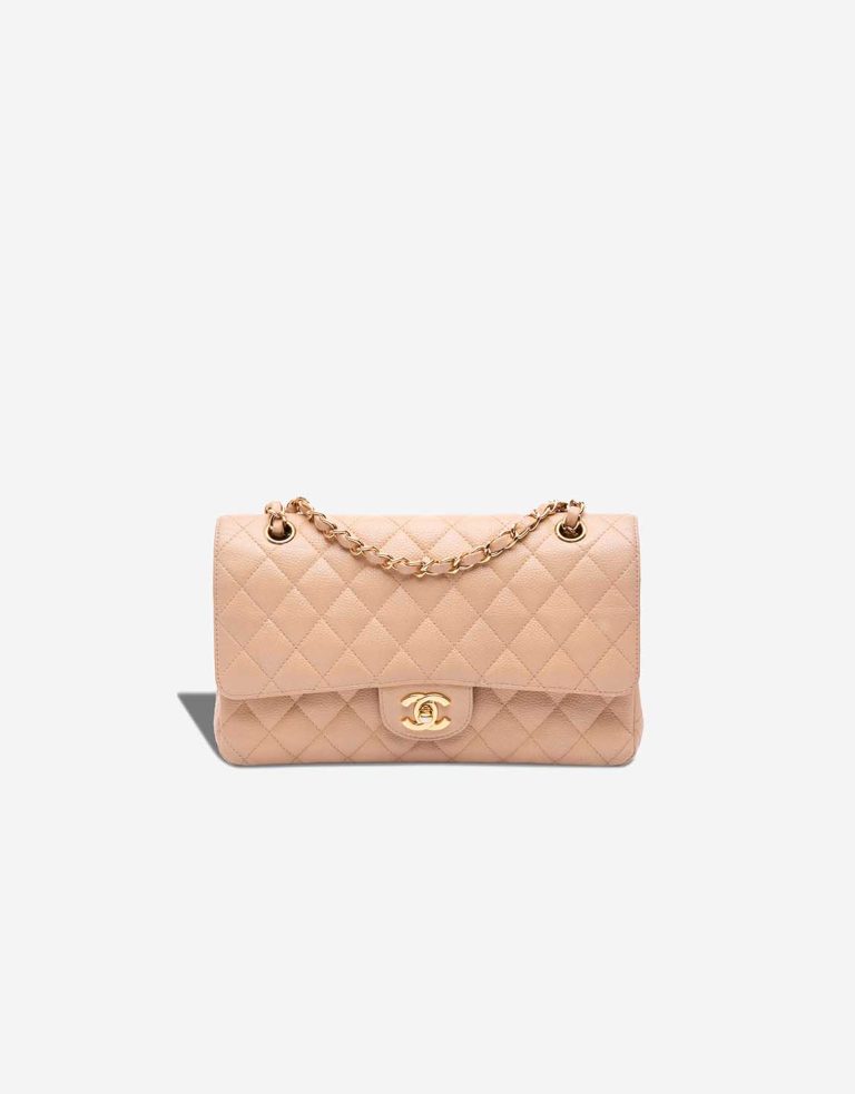 Chanel Timeless Medium Caviar Light Beige Front | Sell your designer bag
