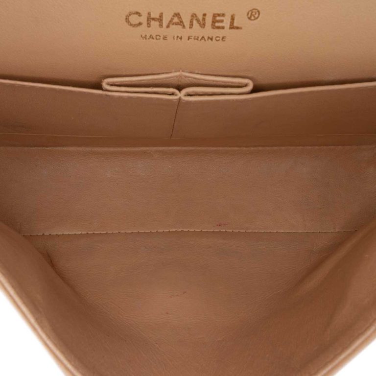 Chanel Timeless Medium Caviar Light Beige Inside | Sell your designer bag